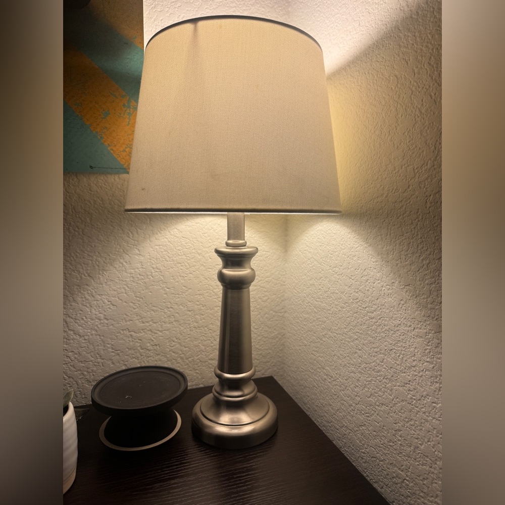 Silver Table Lamp